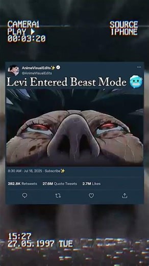 Levi ☠️Ackerman shows🥶 his unmatched skills in this brutal fight against a Titan f #entertainment
