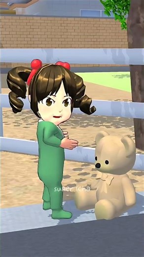 Yuta buys Baby Hatsuki a teddy bear #shorts #sakuraschoolsimulator #viral