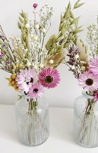 Mini Dried Flower Arrangement | Optional Vase | 25cm Tall | Small Dried Flower Bouquet | Vase | Small Flowers | Home Decor | Gift for Her - Etsy