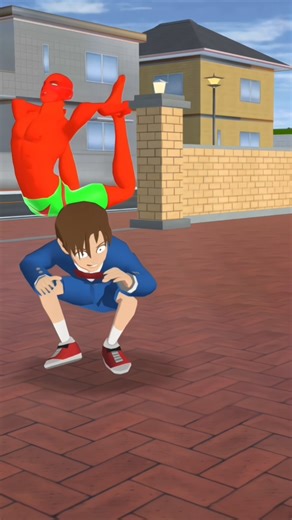 The giant monster was on the road looking for yuta #shortvideo #sakuraschoolsimulator