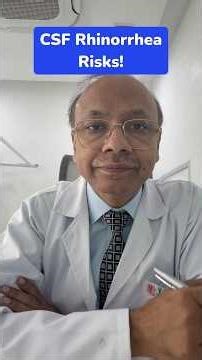 नाक से दिमाग़ का पानी लीक होने से क्या खतरा है ?