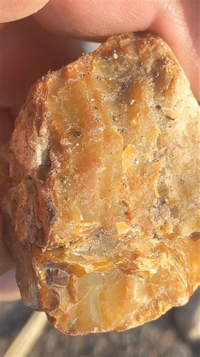 オレンジ色のコモンオパール #commonopal #蛋白石 #nature #石