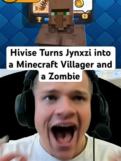 hey Hivise keep trolling Jynxzi with Voicemod pls #jynxzi #ragebait #trolling #voicechanger jynxzi minecraft villager