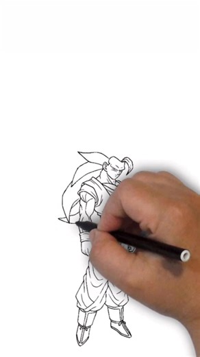 How to Draw a Super Saiyan Anime Character Step-by-Step