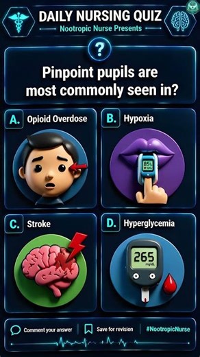 Pinpoint Pupils Nursing Quiz | Neuro & Emergency - Nootropic Nurse