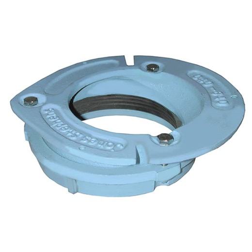 Reviews for JONES STEPHENS 4 in. x 2 in. No Caulk Code Blue Cast Iron Water Closet Flange with 1 in. Offset