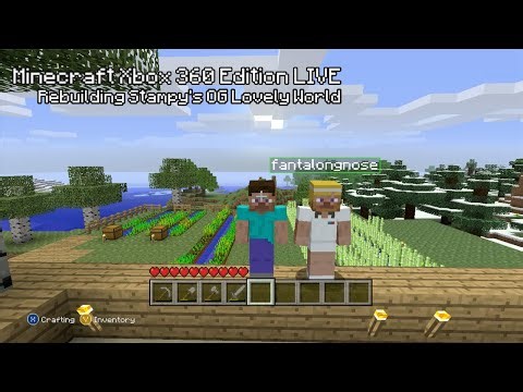 Minecraft Xbox 360 – Remaking Stampy's OG Lovely World LIVE PT3! | Console Minecraft 🔥