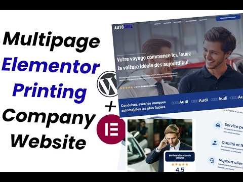 Complete Car Rental Website using Elementor | WordPress Step by Step | 2026