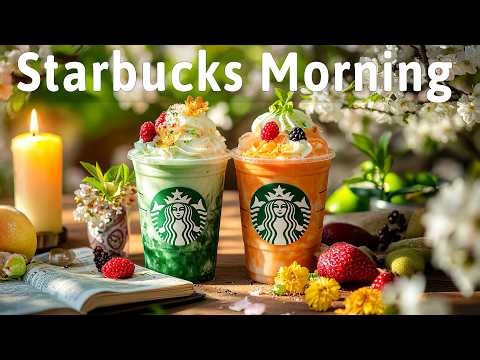 Happy Morning Coffee Jazz 🍀 Smooth Starbucks Coffee Jazz & Bossa Nova Instrumental For Good Energy