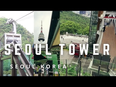 N Seoul Tower or Namsan Tower Korea 서울타워 | Walking Tour in 4K