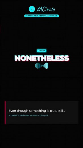 Learn English: What is Nonetheless? | Vocabulary Shorts