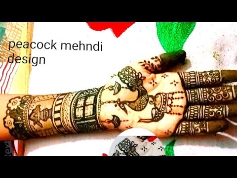 Peacock mehndi design 😍 how to create peacock mehndi designs||