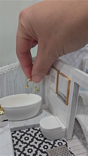 DIY Tiny Bathtub Faucet 🚿 Dollhouse Tap Tutorial | Miniature Bathroom Craft