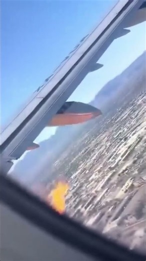 Volaris flight returns to Las Vegas after engine erupts in flames