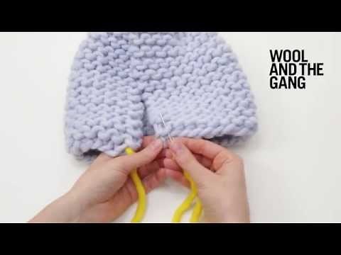 How to do an invisible vertical seam with garter stitch