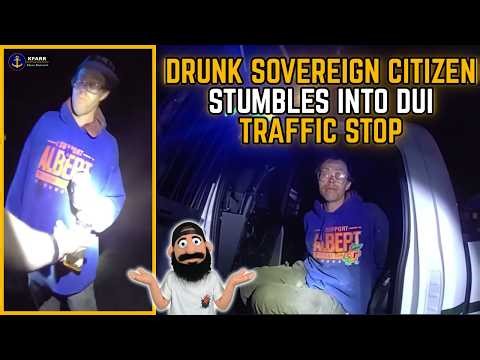 Drunk Sovereign Citizen Stumbles Into A Traffic Stop
