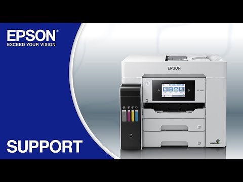 Epson EcoTank ET-5850 | Wireless Setup Using the Control Panel
