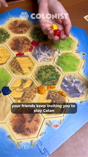 Colonist.io on Instagram: "Ever get invited to play Catan and pretend you remember the rules? Yeah… we’ve all been there.  Save this video for your next game on Colonist.io #colonist #catan #boardgamegeek #browsergame #boardgame #boardgames #boardgamer #boardgaming #boardgameaddict #boardgamenight #boardgamesarefun #boardgamers #strategy"