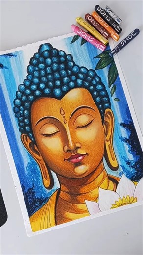 Buddha drawing 🙏🏻 #shorts #art #drawing #buddha
