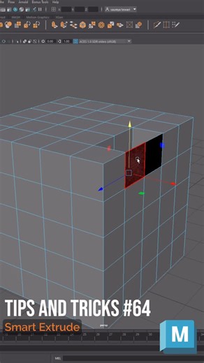 TGH Learnings on Instagram: "Smart Extrude in Maya (Quick Tip) Tired of doing multiple steps just to extrude faces? Smart Extrude makes modeling faster and cleaner 👇 ✨ Why use Smart Extrude? • Extrude and move in one step • Cleaner topology • Faster hard-surface workflow Once you start using it, you won’t go back 🔥 📌 Save this post for daily modeling work. 👉 Follow TGH Learnings for more quick Maya tips & tools. ⸻ #autodeskmaya #smartextrude #mayamodeling #mayatips #3dworkflow #mayaartists #