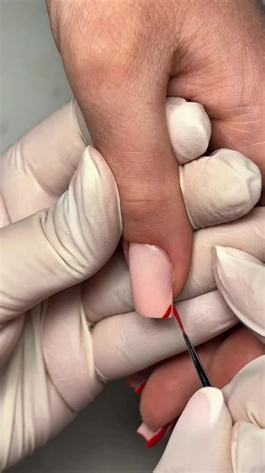 Viktoria Samoilova | Chevron Nails Vantaa on Instagram: "This is the last design tutorial of the year. In this video I am testing a red shade and observing how it applies, how it behaves during work and how it looks in the design before deciding whether to release it. By its character it is very close to our previous IN RED 004 and those who have worked with it will immediately understand what I mean. This testing format helps me release only the shades I am truly confident in based on real resu