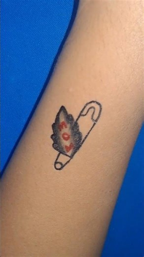safety Pin use mom tattoo #new #shorts #viral #2t26 #trendingtattoo