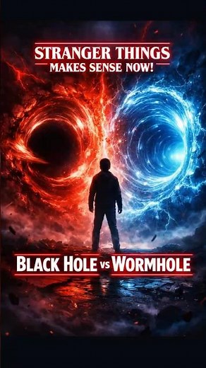 Black Hole vs Wormhole Explained #shorts