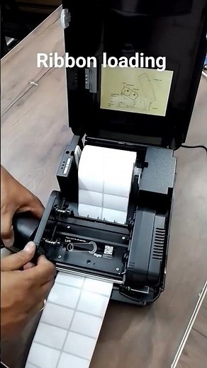 TSC TTP 244 PRO Ribbon setting.