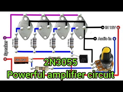 Powerful amplifier circuit diagram #khairunelectronicsbd #amplifier