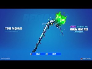 How To Get The Merry Mint Axe Minty Pickaxe NOW FREE In Fortnite! (FREE Minty Pickaxe)