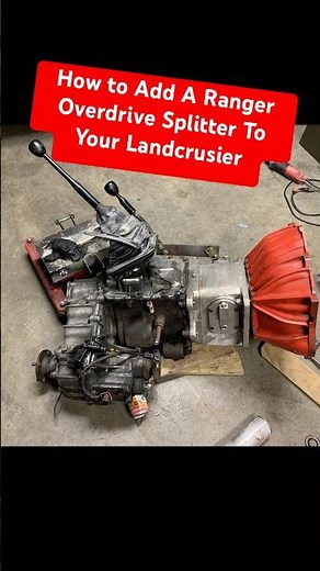 Ranger Overdrive Splitter Install For V8 Toyota Landcruiser FJ60 #landcruiserv8 #overdrive #fj60