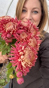 ‘Fairweather Salmon’ Heritage Mum *might* be one of my favorite mums - look at that gorgeous color (and such long sturdy stems)! 😍 I’ve just cut a bunch to add into a fall arrangement along with several other varieties of mums and some other bits from the garden. Perfect thing to do on a breezy Saturday afternoon. | Garden Answer