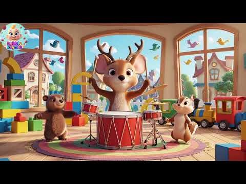 Mickey Mouse Dropped the Boom Boom Drum | Nursery Rhymes for Kids | Baby Songs, Toddler