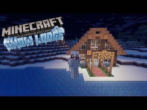 Building a Cozy Minecraft Snow Lodge ʟᴏɴɢᴘʟᴀʏ (No Commentary)