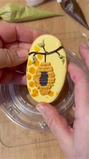 Bee Themed Cookie🐝 #cookiedecorating #decoratingcookies #royalicing #cookies