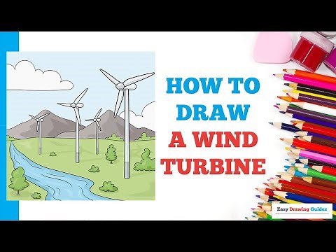 How to Draw a Wind Turbine: Easy Step by Step Drawing Tutorial for Beginners
