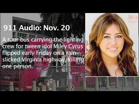 AUDIO: 911 call in deadly Miley Cyrus tour bus crash