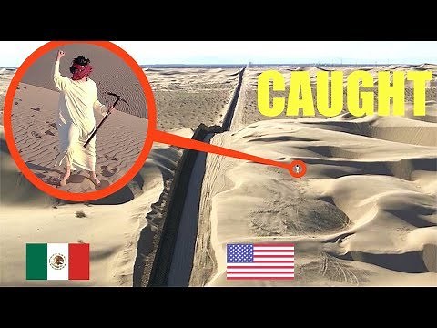 you won't believe what my drone caught on camera on the U.S / Mexico Border beside the Trump Wall