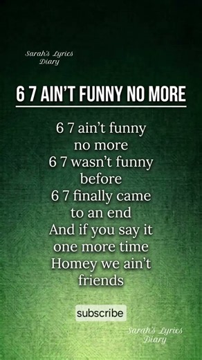 67 AIN'T FUNNY NO MORE (Lyrics) 🎧