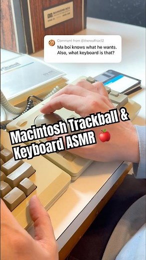 Original Macintosh M0110 Keyboard and Trackball/Number-Pad by Assimilation Process #retro #asmr