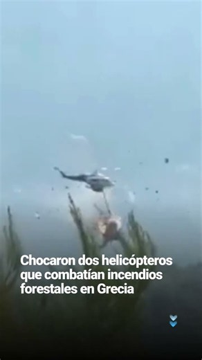 🚁🇬🇷 Tragedia en Grecia: dos helicópteros que combatían un incendio forestal chocaron en plena…