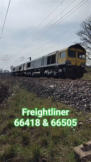 Freightliner Class 66 Double header, 66418 & 66405!head north #train