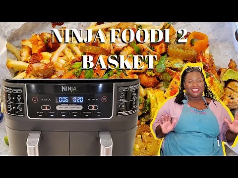 Ninja Foodi DZ201 8 quart 6 in 1 2 basket Air Fryer | Recipe review and demonstration