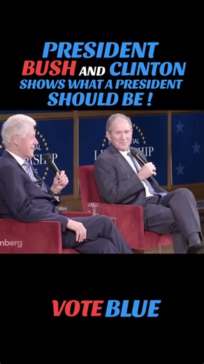 Bush and Clinton shows what a president should be ! #president #america #democrat #republican | Denise Williams