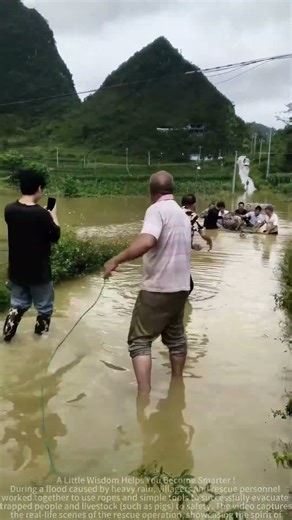 Flood Rescue in the Countryside | Sharing Pig Rescue Methods | Rural Flood Relief