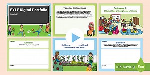 EYLF Individual Digital Portfolio PowerPoint