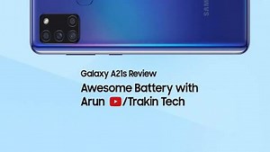 Arun from Trackin Tech explores the awesome 5000mAh battery on Samsung #GalaxyA21s & he was nothing short of impressed. Check out what he has to say. T&C apply. Know more: http://spr.ly/6187GXpIb #Samsung | Samsung