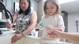 Fun Kitchen Science Experiment with Mom and Child