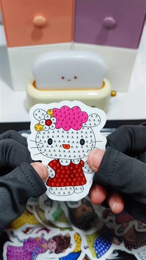 diamond painting sticker hello kitty 💎❤️