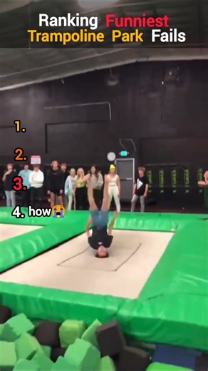 Ranking Funniest Trampoline fails #ranked #shorts